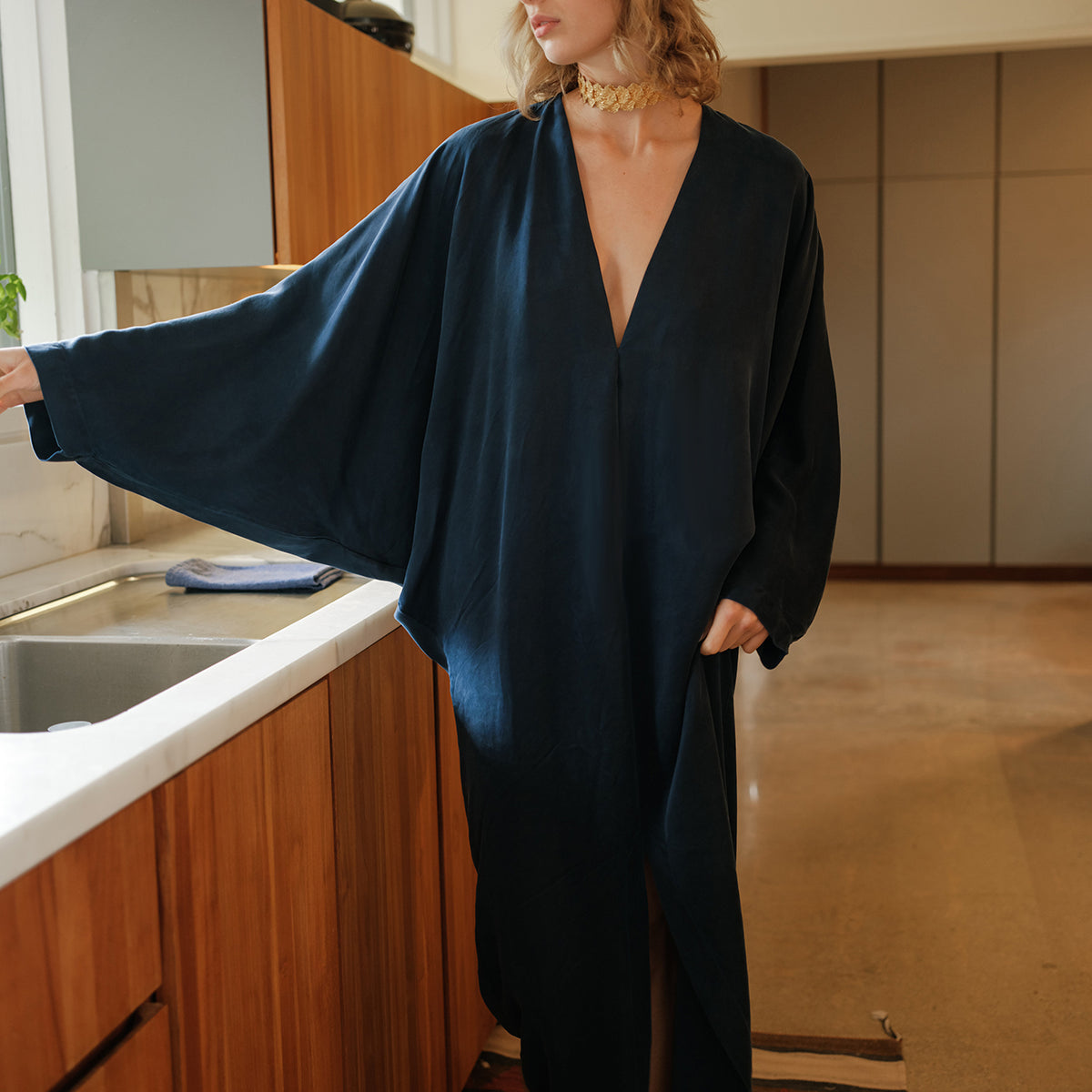 TIERED LONG SHIRT DRESS CALI DREAMING