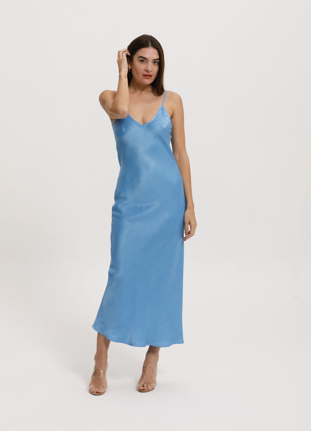 Jones Slip Dress Luxembourg Blue / L Jones Slip Dress Luxembourg Blue / L