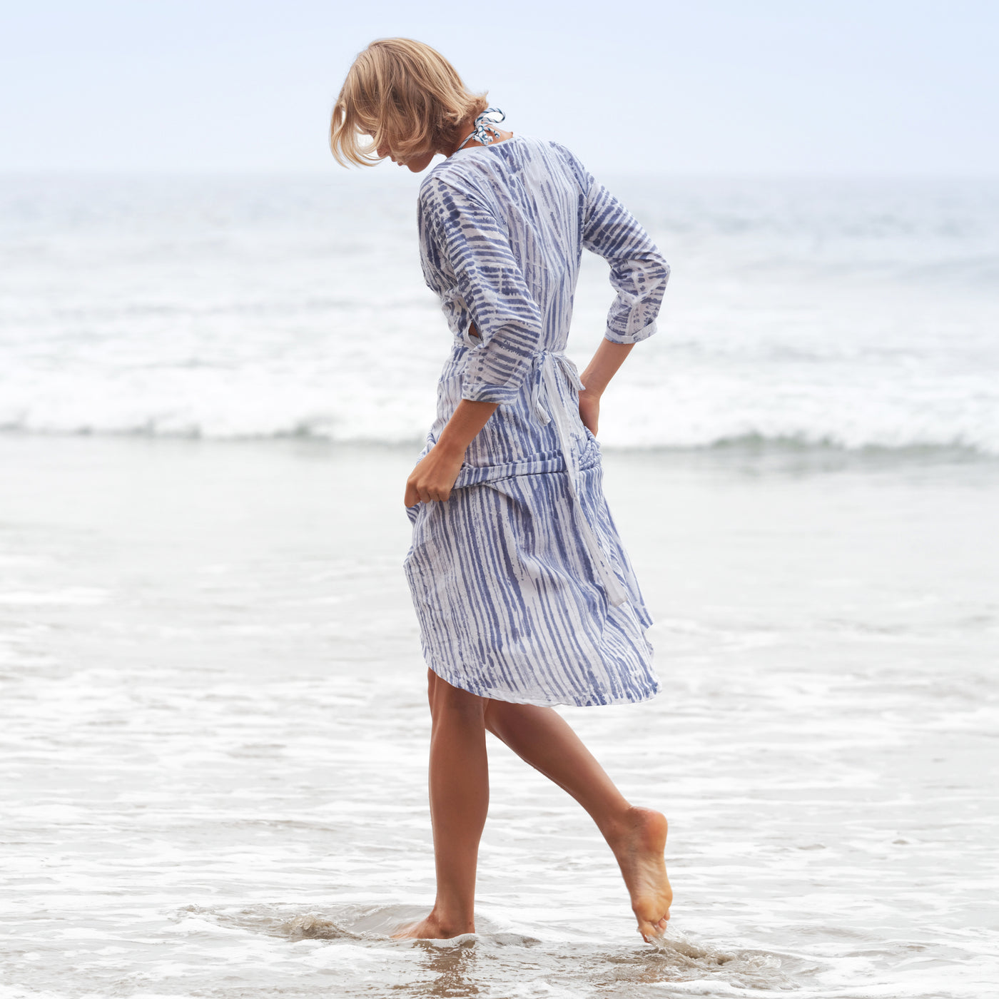 TIERED LONG SHIRT DRESS CALI DREAMING